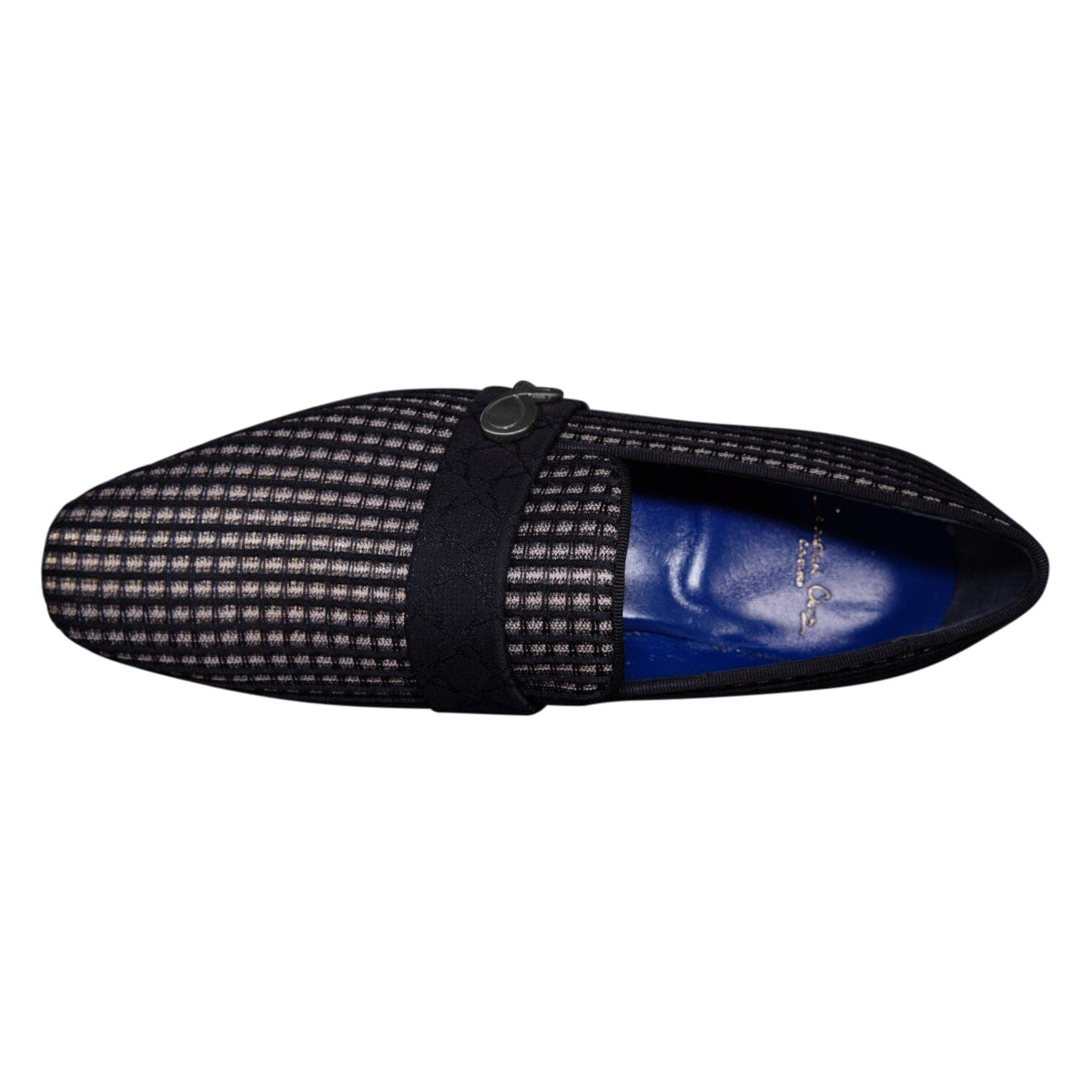 Black Oro Waffle Silver Loafer-8