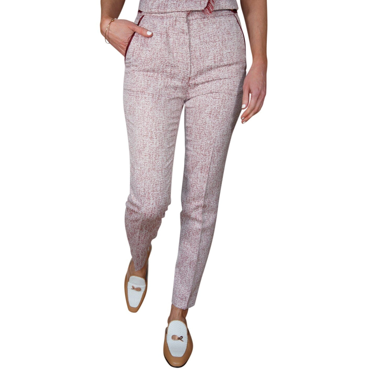 Rose Paglia D’Oro Trousers-1