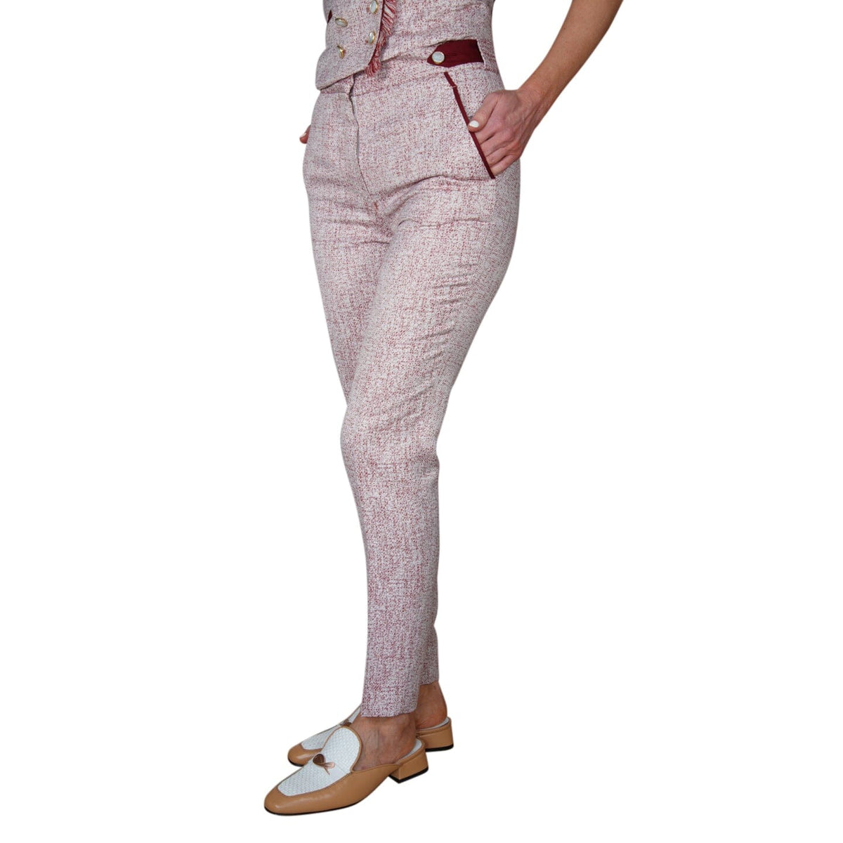 Rose Paglia D’Oro Trousers-2