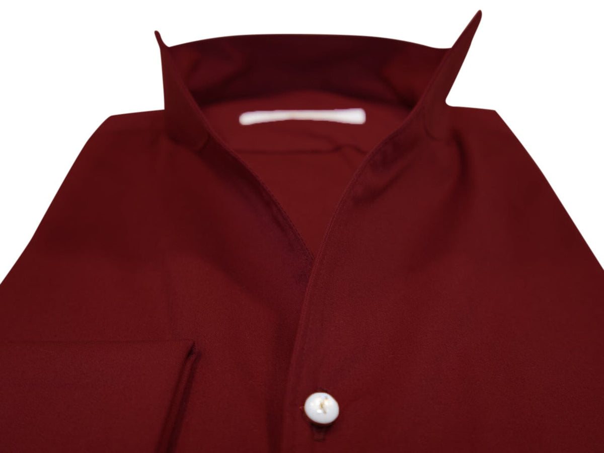 Burgundy Solopezzo Dress Shirt-4