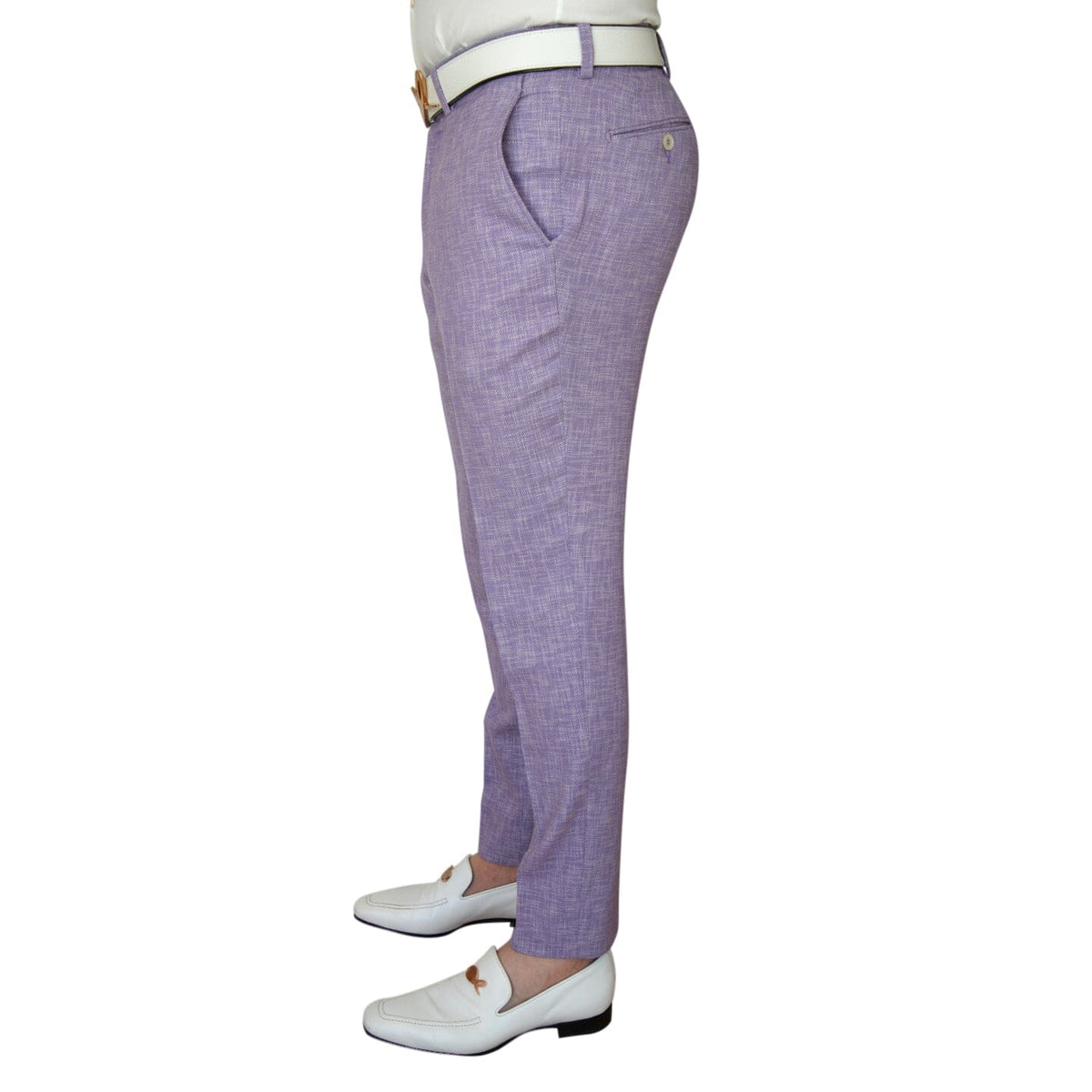 Amethyst Lino Tweed Trousers-3