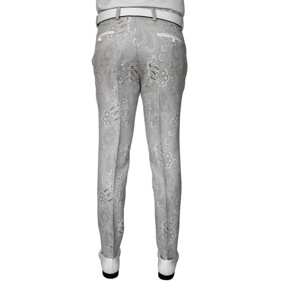 Grigio Damask Trousers-4