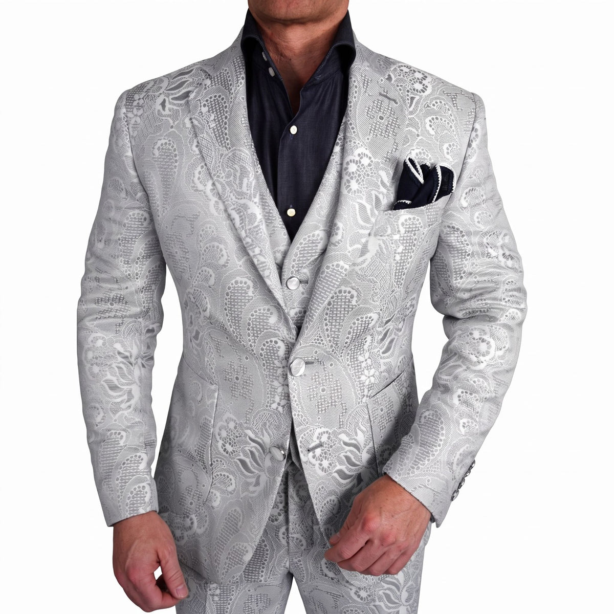 Grigio Damask Jacket-1