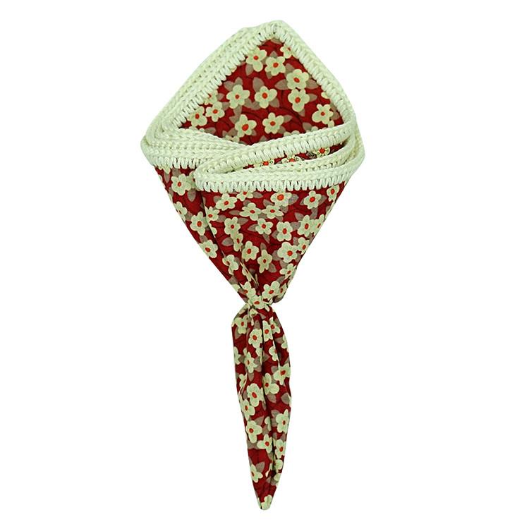 Carmine Mini Fiori with Off White Signature Border - Sebastian Cruz Couture