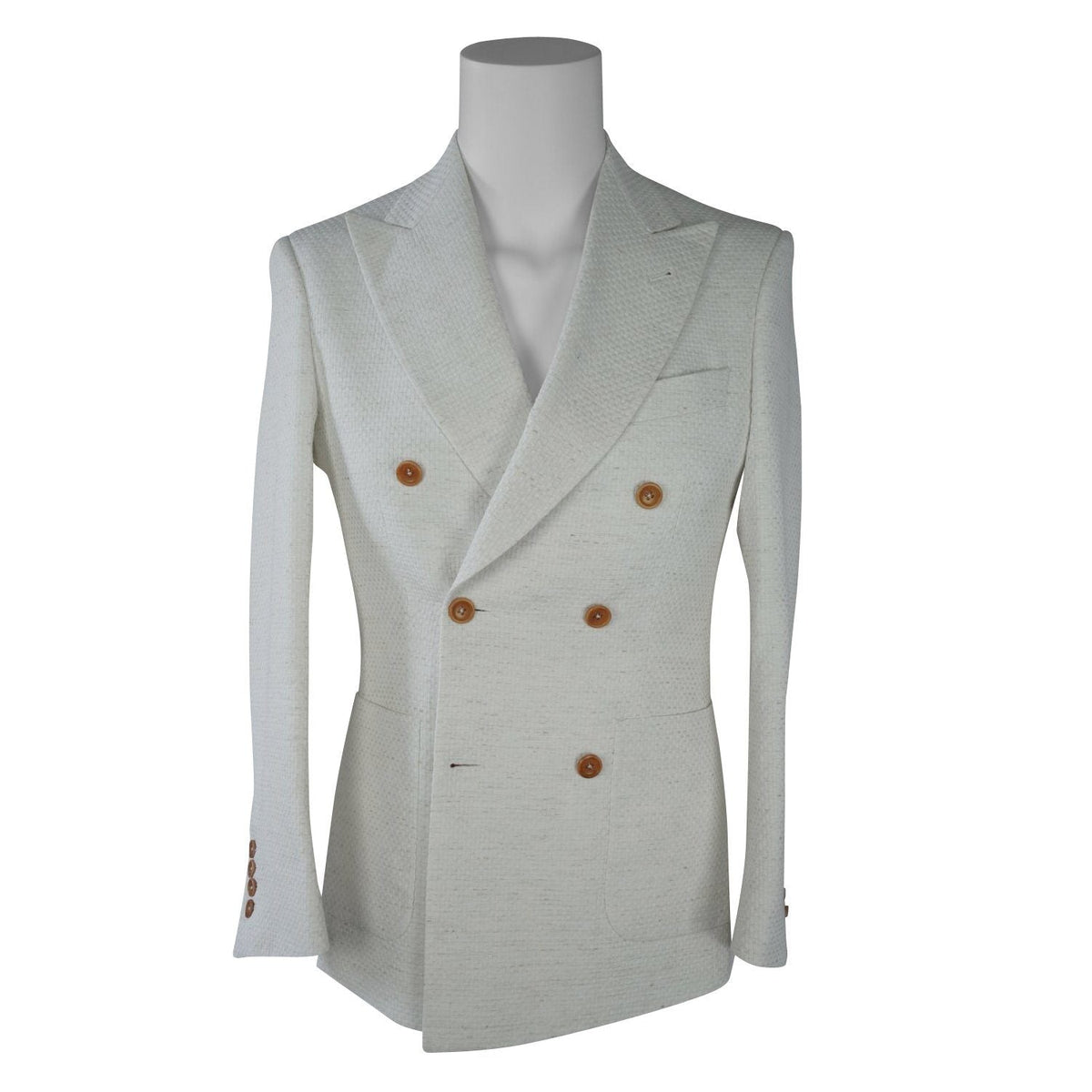 Coconut Intreccio Double Breasted Jacket-4