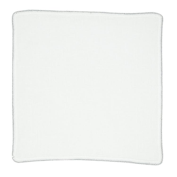 White Nieve With Silver Flake Signature Border-2