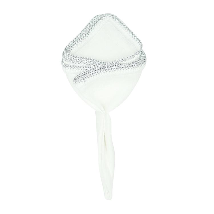 White Nieve With Silver Flake Signature Border-1
