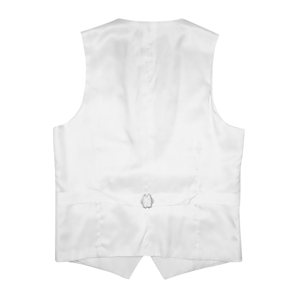 White Double Breasted Waistcoat-4