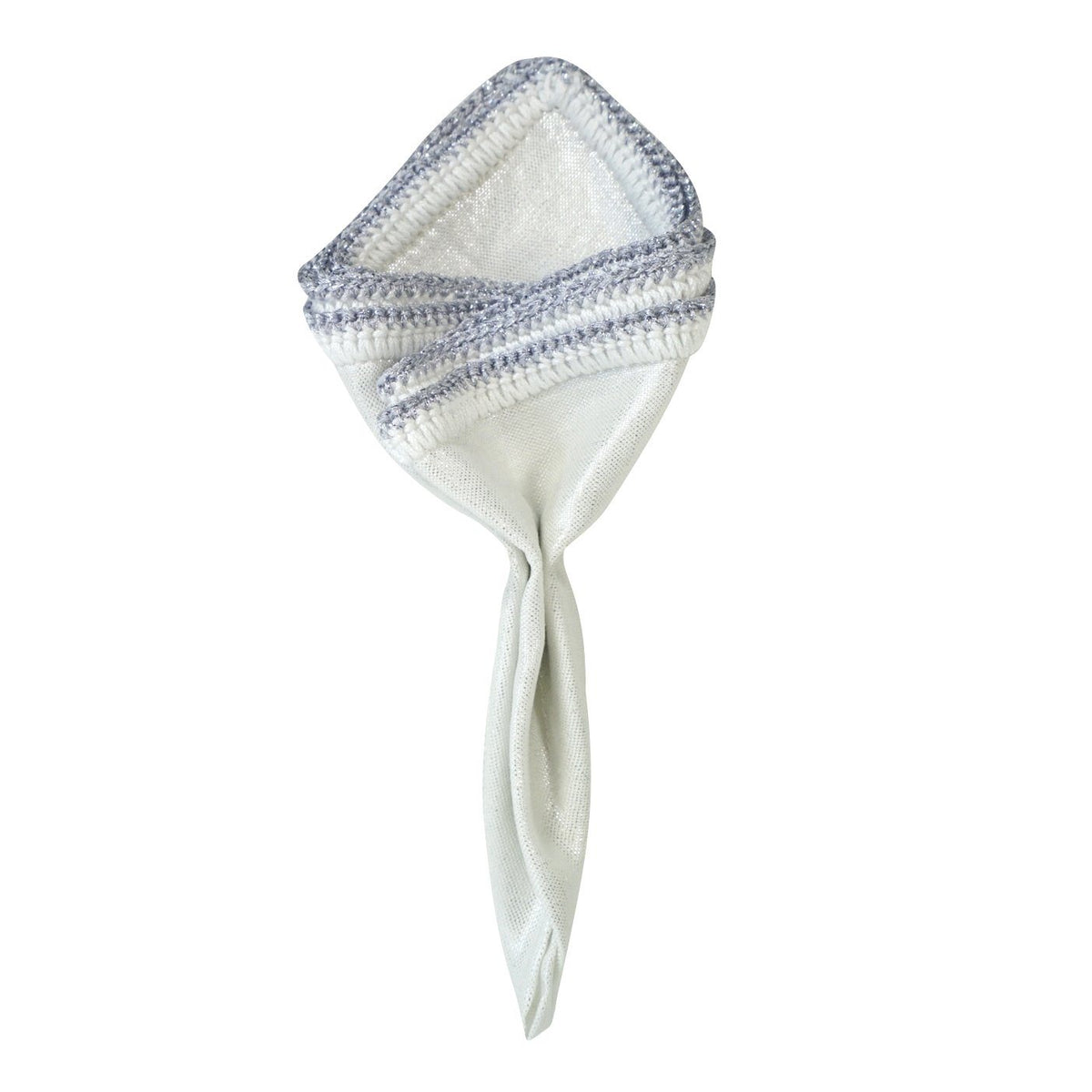 White Nieve With White & Silver Flake Signature Border