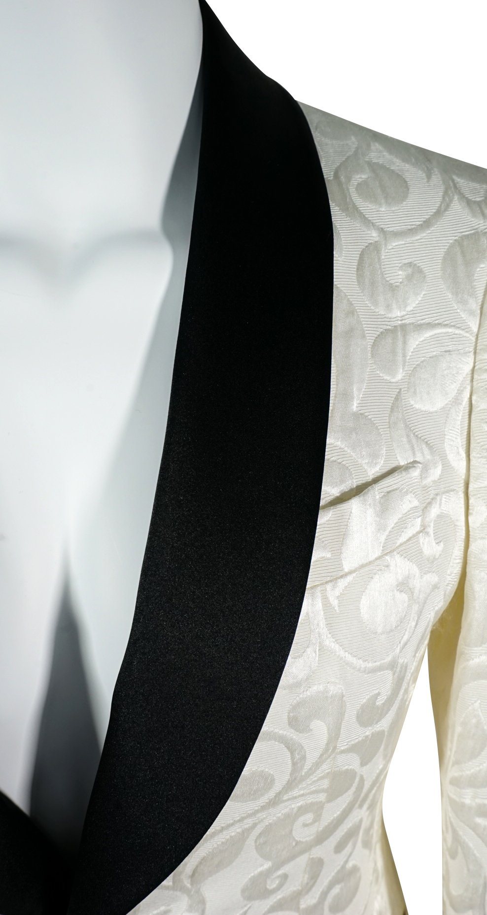 Vanilla & Black Paisley Dinner Jacket-5