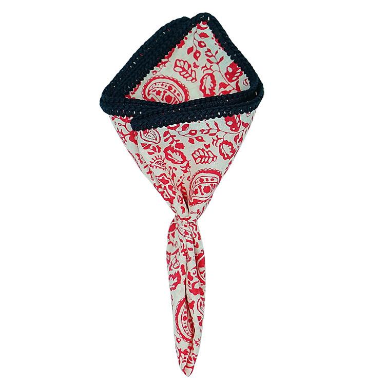 Paisley Granato with Navy Blue Signature Border