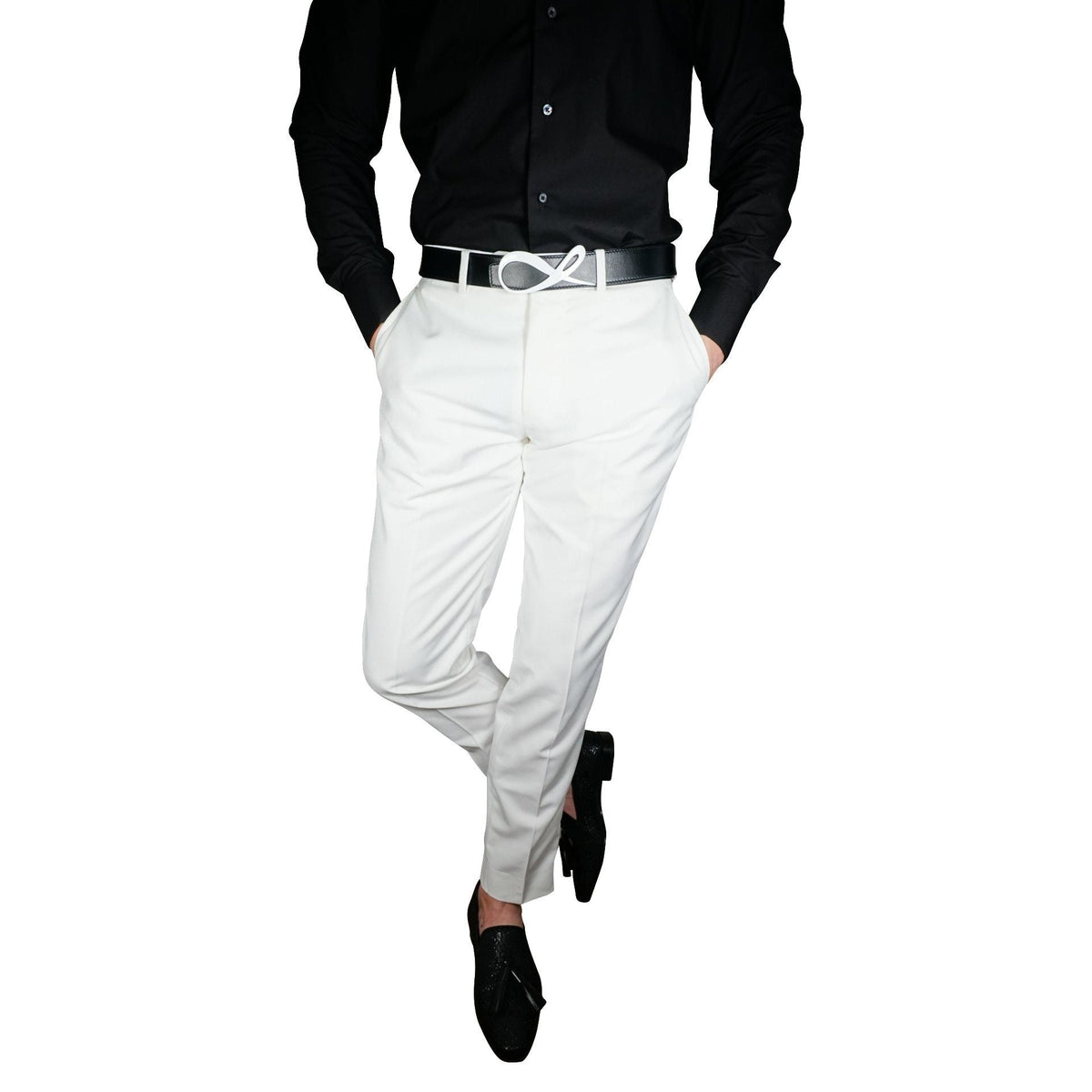 White Tuxedo Trousers-1