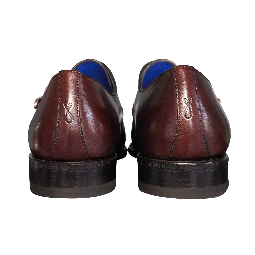 Cacao With Rose Gold Hardware Monk Strap-8