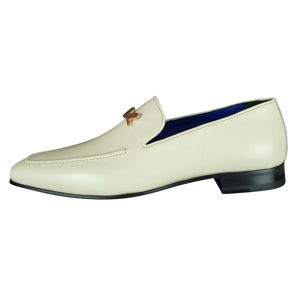 Classica Mascarpone With Rose Gold Hardware Leather Loafers-6