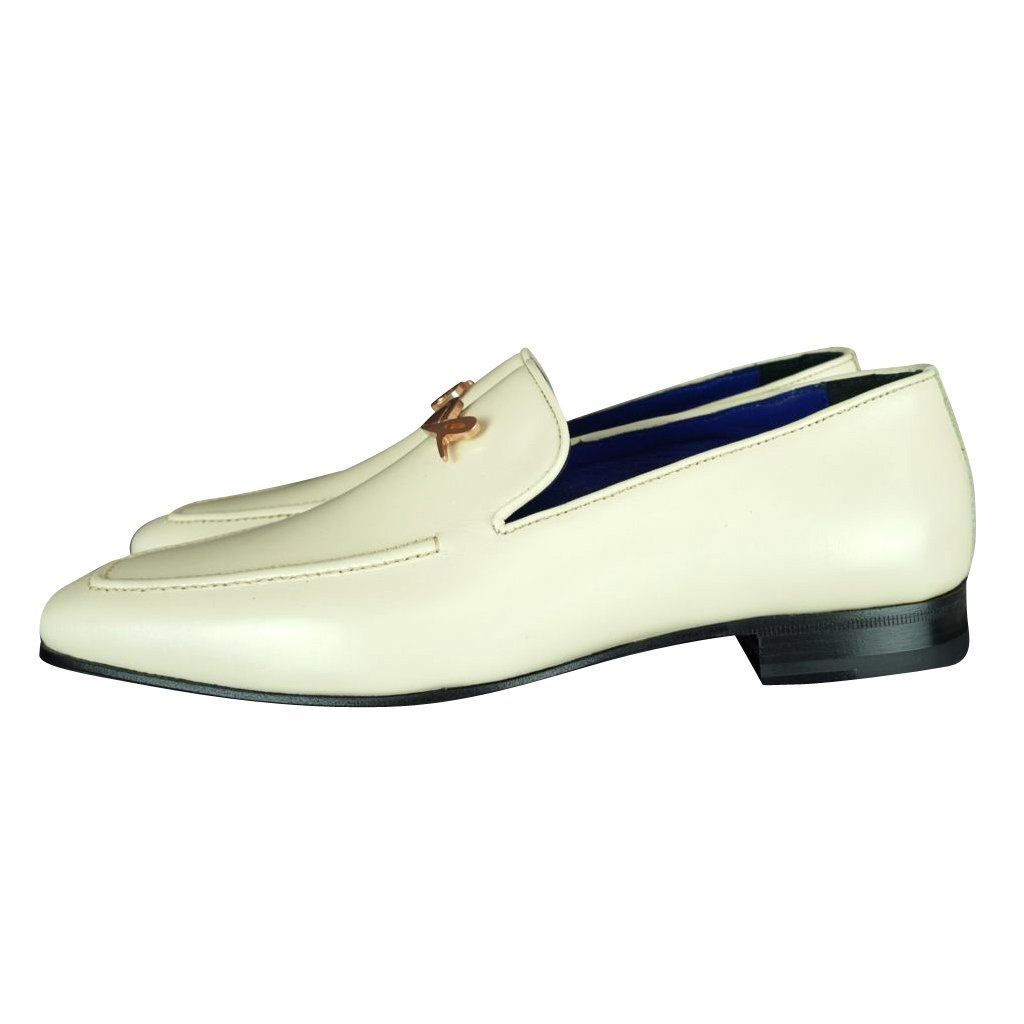 Classica Mascarpone With Rose Gold Hardware Leather Loafers-4