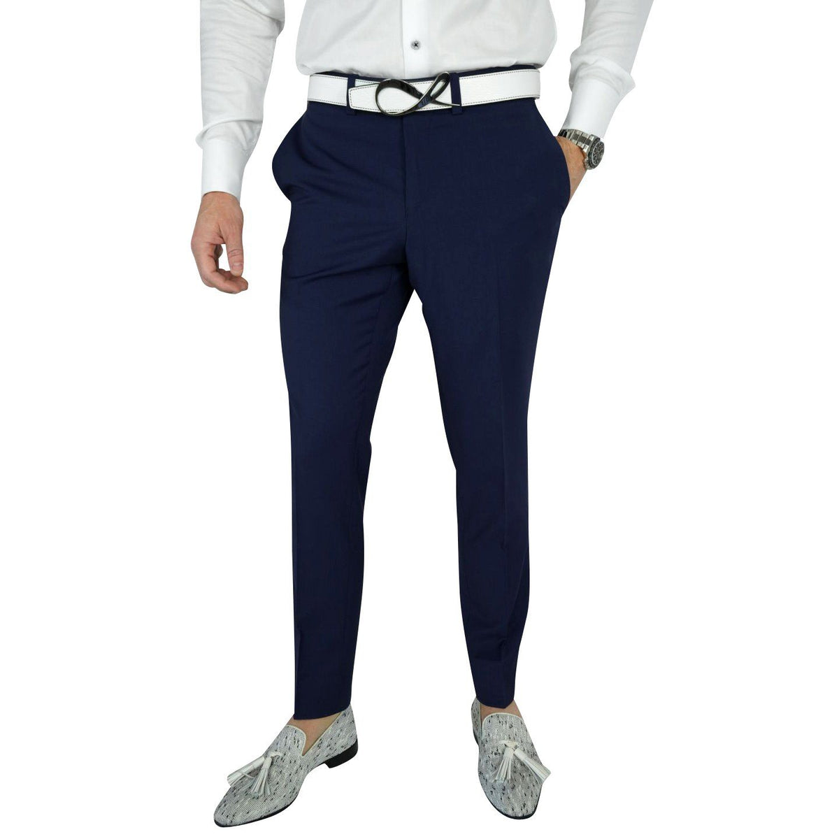 Navy Blue Trousers @ The Vault-3