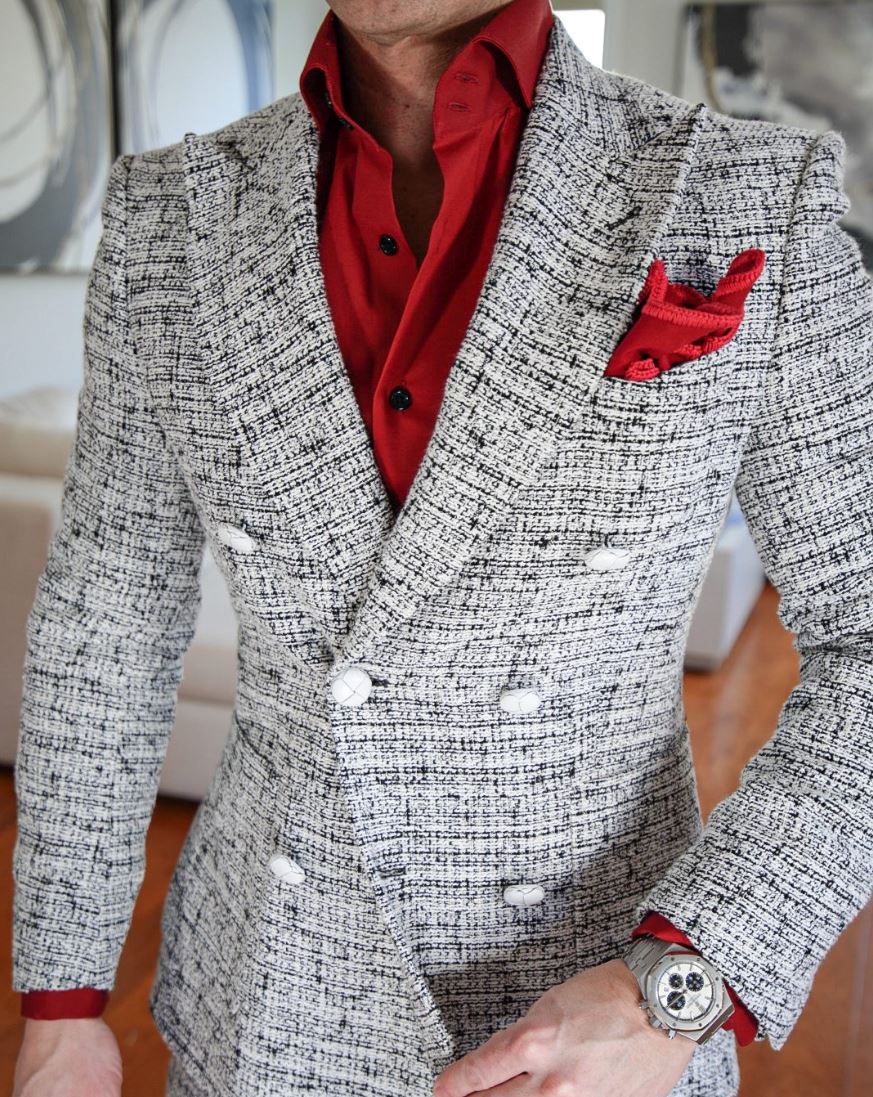 Aspen Inverno Tweed Double Breasted Jacket @ The Vault-2