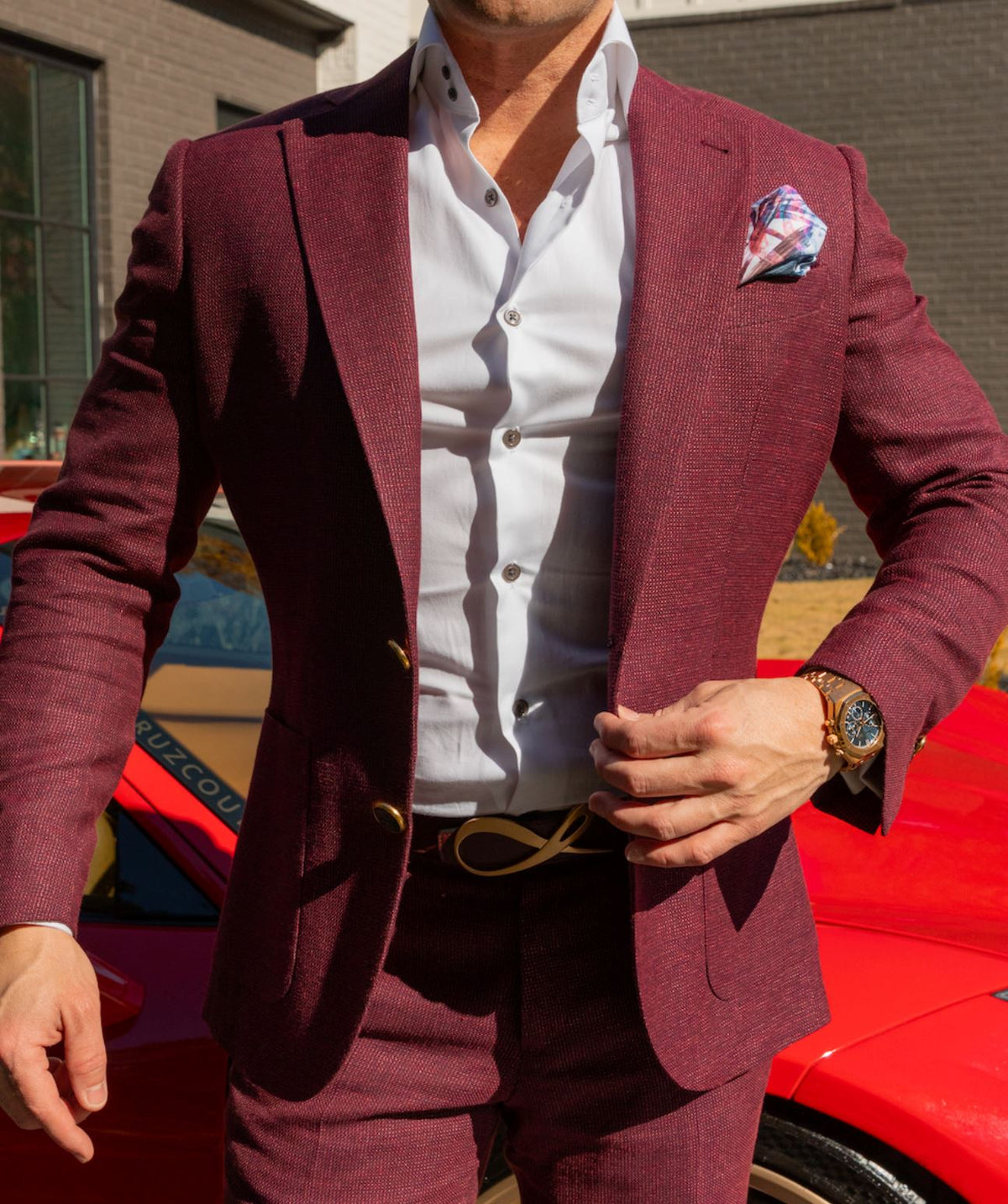 Midnight Marrone Tweed Jacket-2