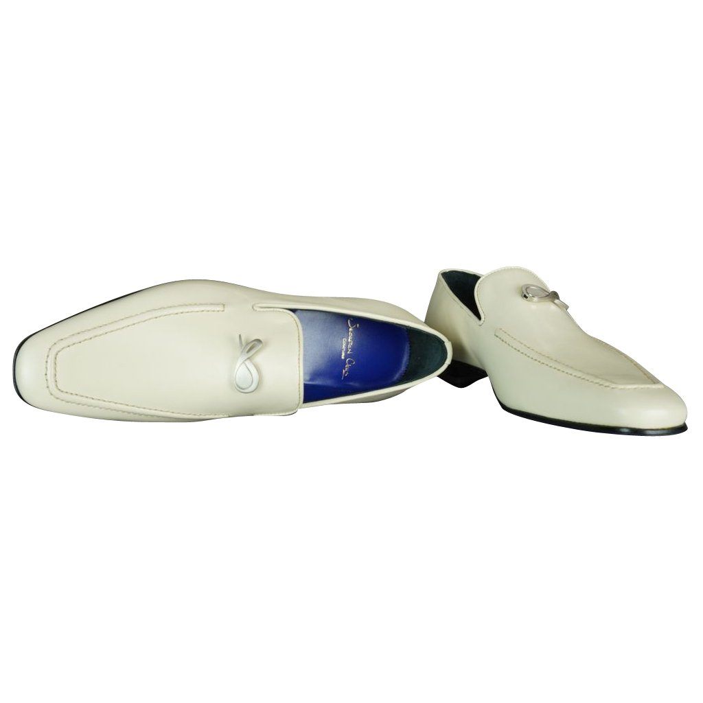 Classica Mascarpone With Silver Gold Hardware Leather Loafers-4