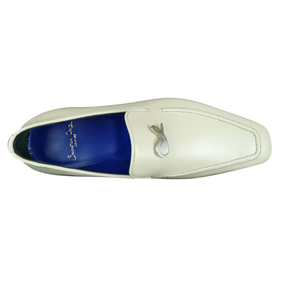 Classica Mascarpone With Silver Gold Hardware Leather Loafers @ The Vault-6
