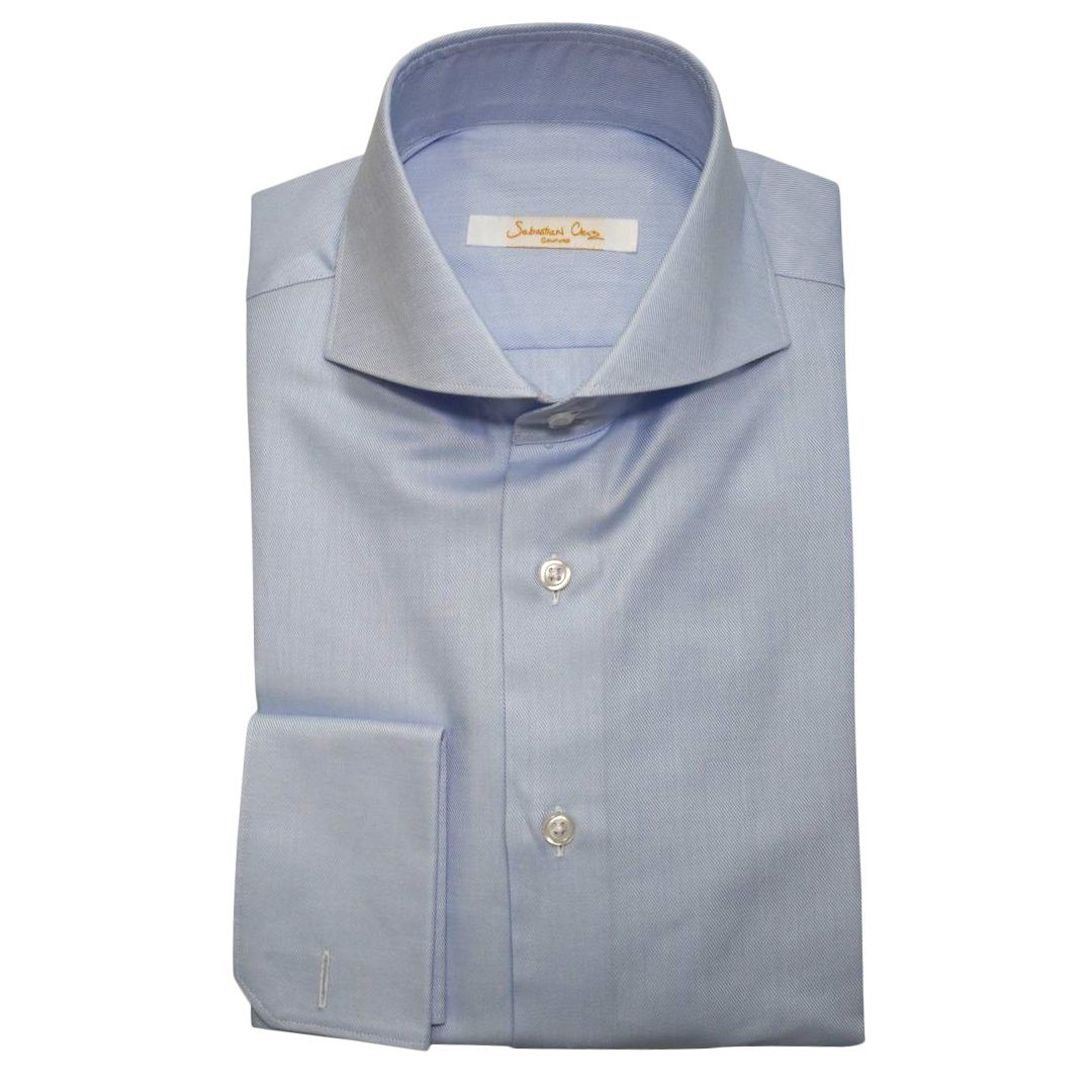 Light Blu Poplin Dress Shirt-2