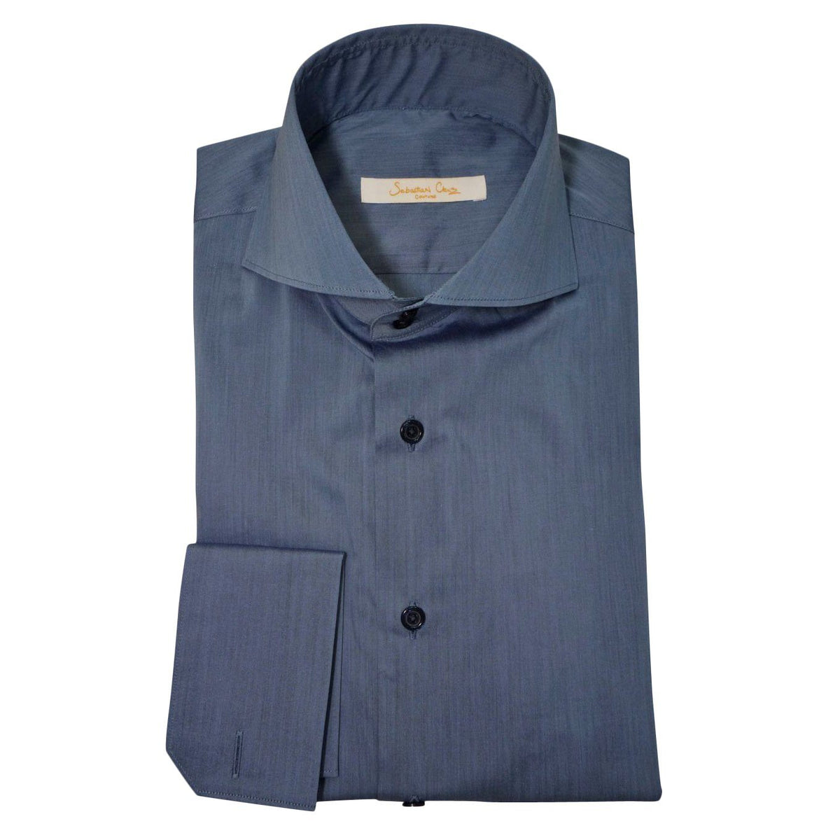 Brushed Steel Blue Dress Shirt @ The Vault
