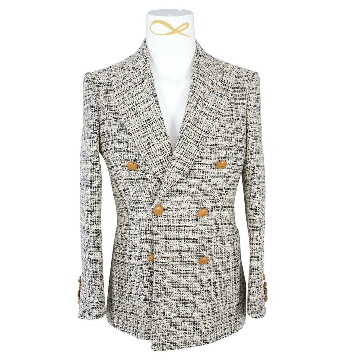Biscotti Tweed Double Breasted Jacket @ The Vault-4