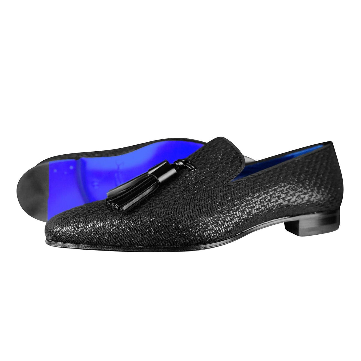 Black Diamante Tassel Loafer @ The Vault