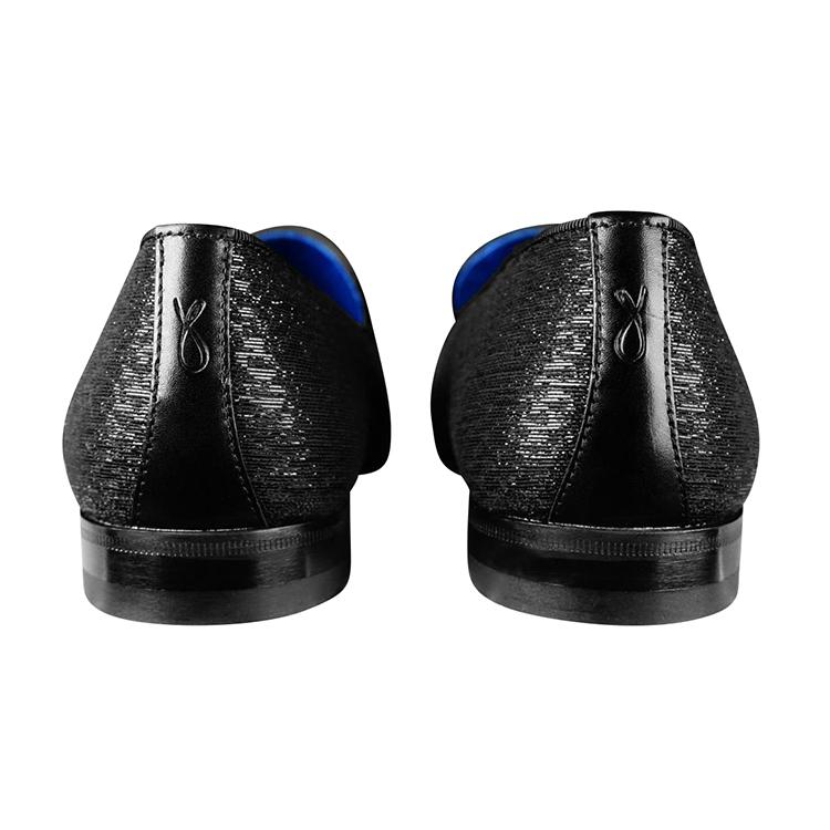 Black Diamante Tassel Loafer-9