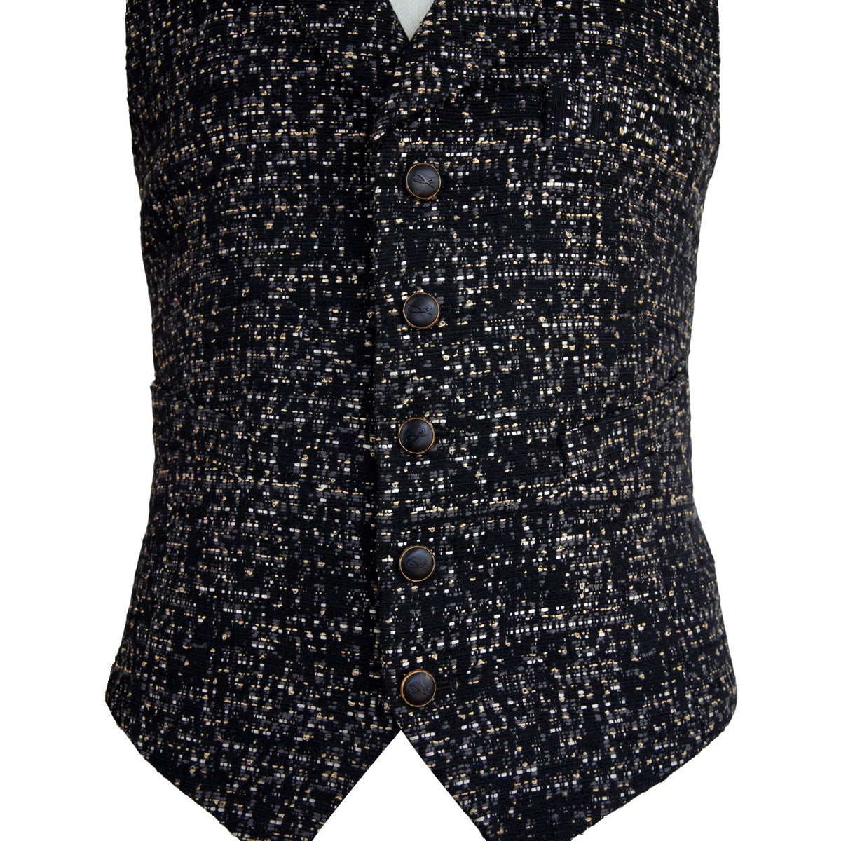 Onyx Oro Tweed Ciottoli Waistcoat-4