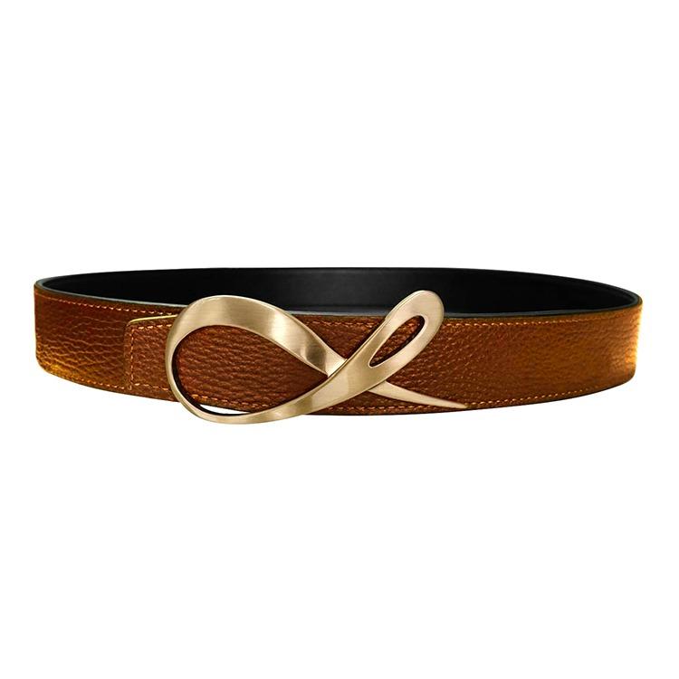 Classica Nero Opal Caramello Rose Gold Belt