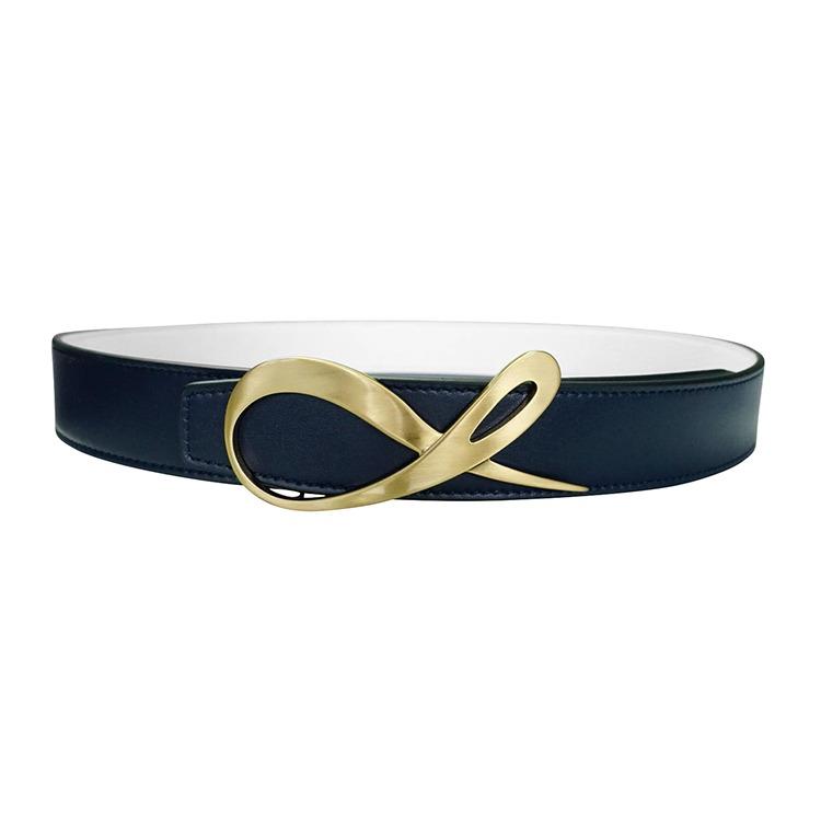 Classica Blu Mezzanotte Bianco Yellow Gold Belt-1