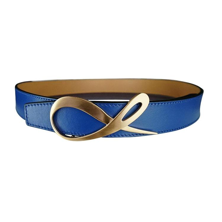 Cobalt Latte Rose Gold Belt