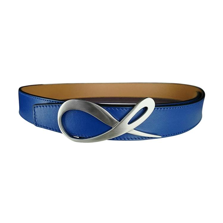 Latte Cobalt Silver Belt