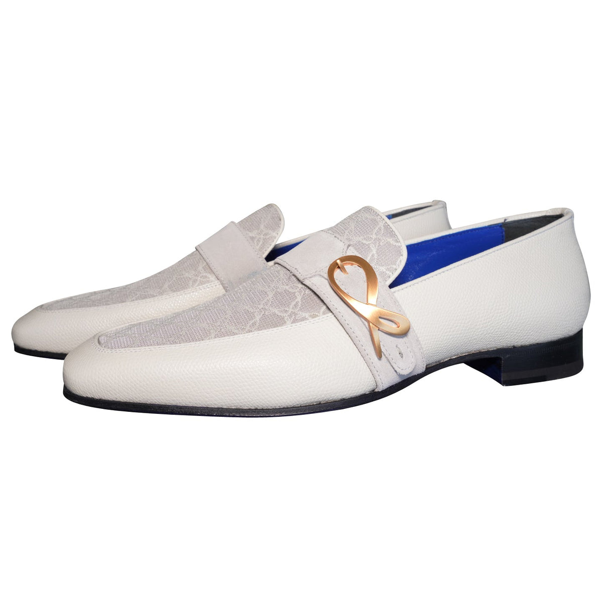 Tortora Logo Monk Strap Loafer With Rose Gold Buckle-3