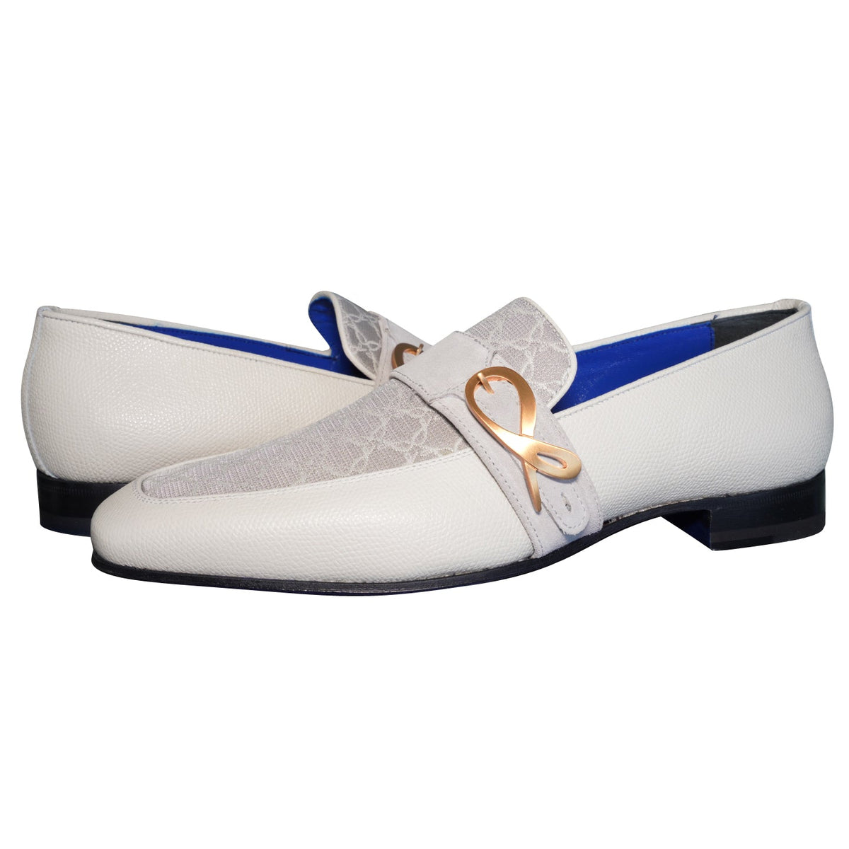 Tortora Logo Monk Strap Loafer With Rose Gold Buckle-4