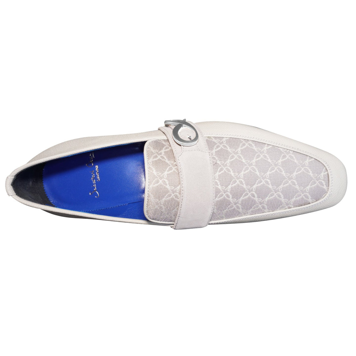 Tortora Logo Monk Strap Loafer With Silver Buckle-6