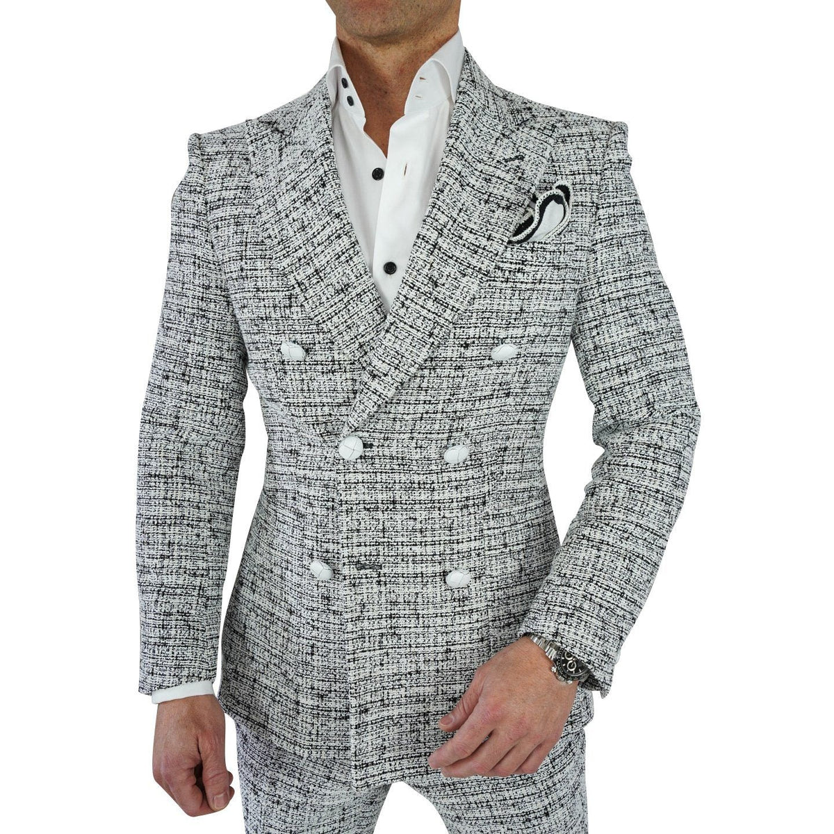 Aspen Inverno Tweed Double Breasted Jacket @ The Vault-1