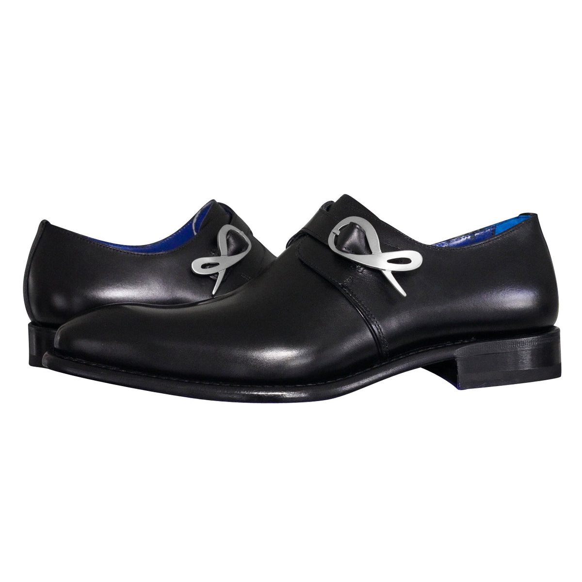 Nero Opal With Silver Hardware Monk Strap @ The Vault-4