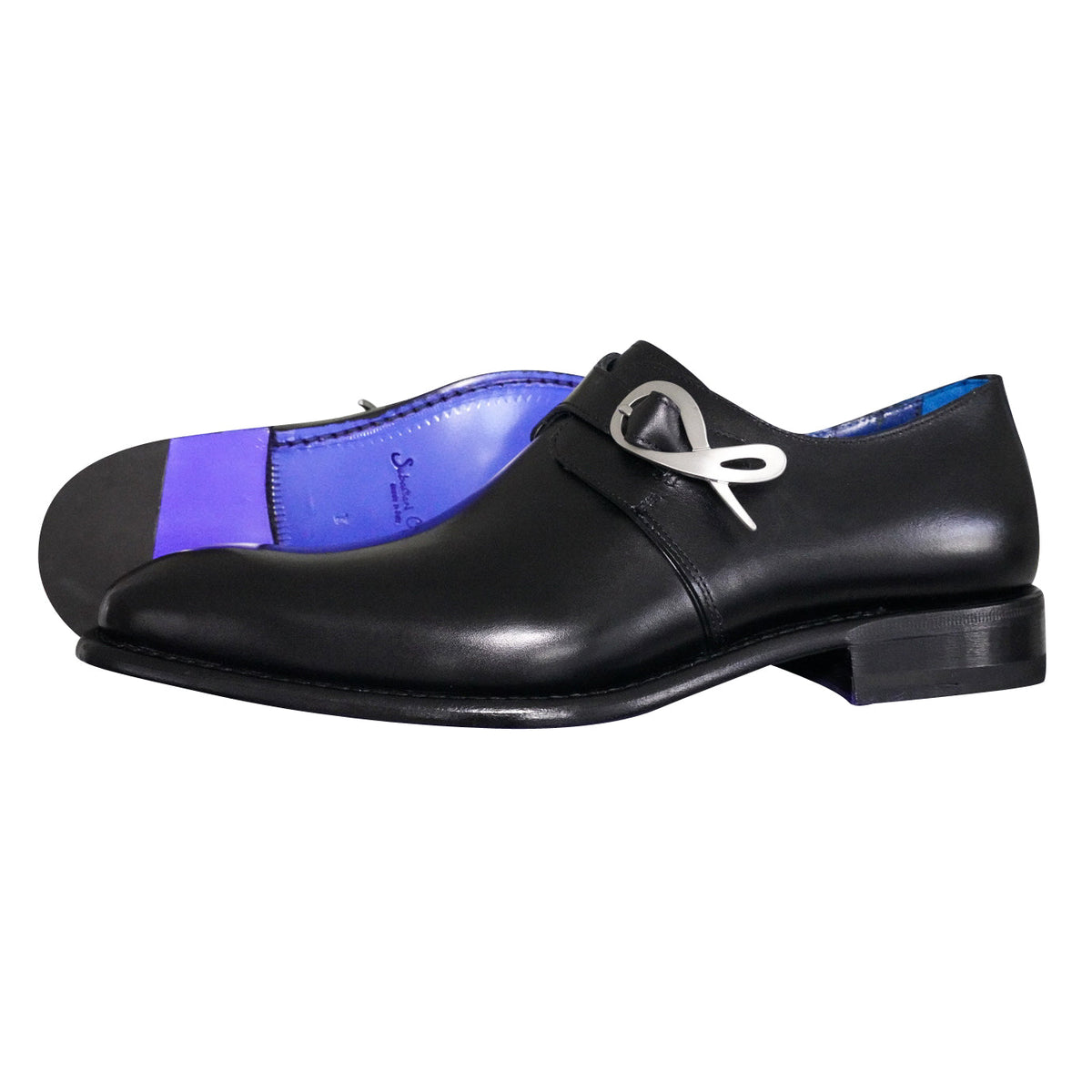 Nero Opal With Silver Hardware Monk Strap @ The Vault-2