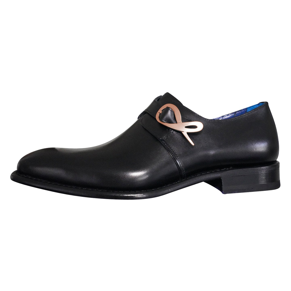 Nero Opal With Rose Gold Hardware Monk Strap-7