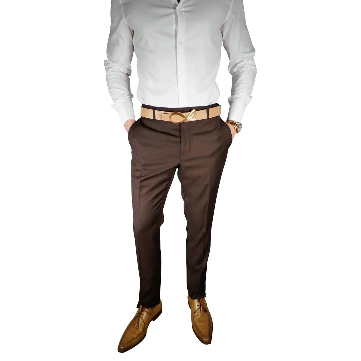 S by Sebastian Brown Trousers @ The Vault