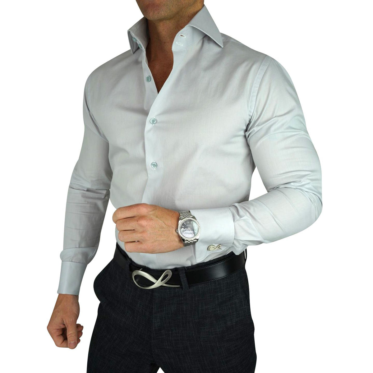 Light Grey Dress Shirt-1