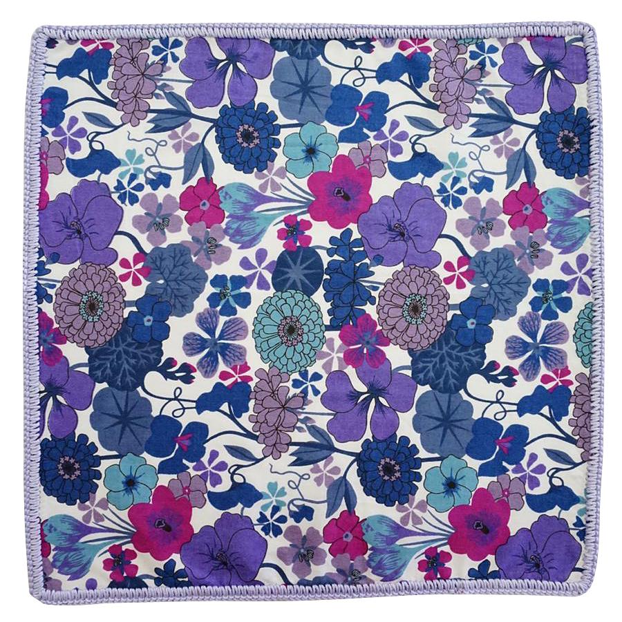 Purple Orchidea with Lilac Blue Signature Border