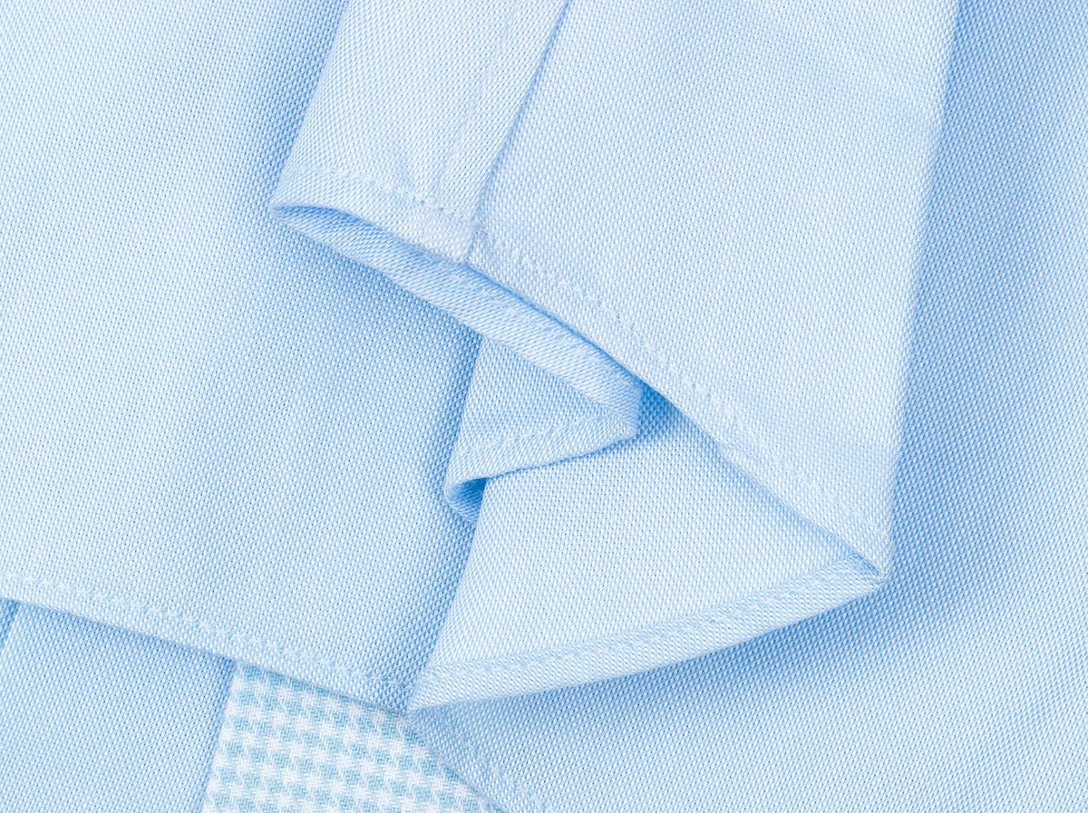 Bambino Blu Houndstooth Short Sleeve Shirt-4