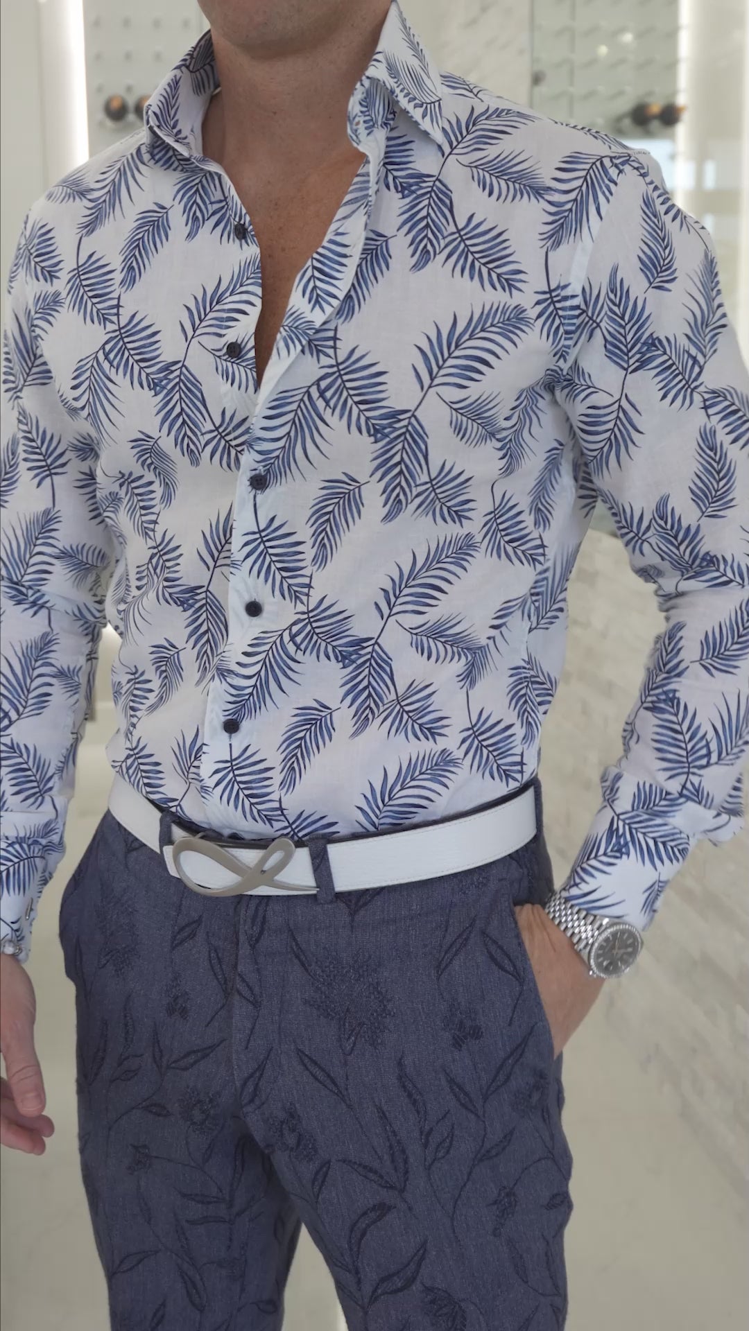 Genziana Denim Trousers-2