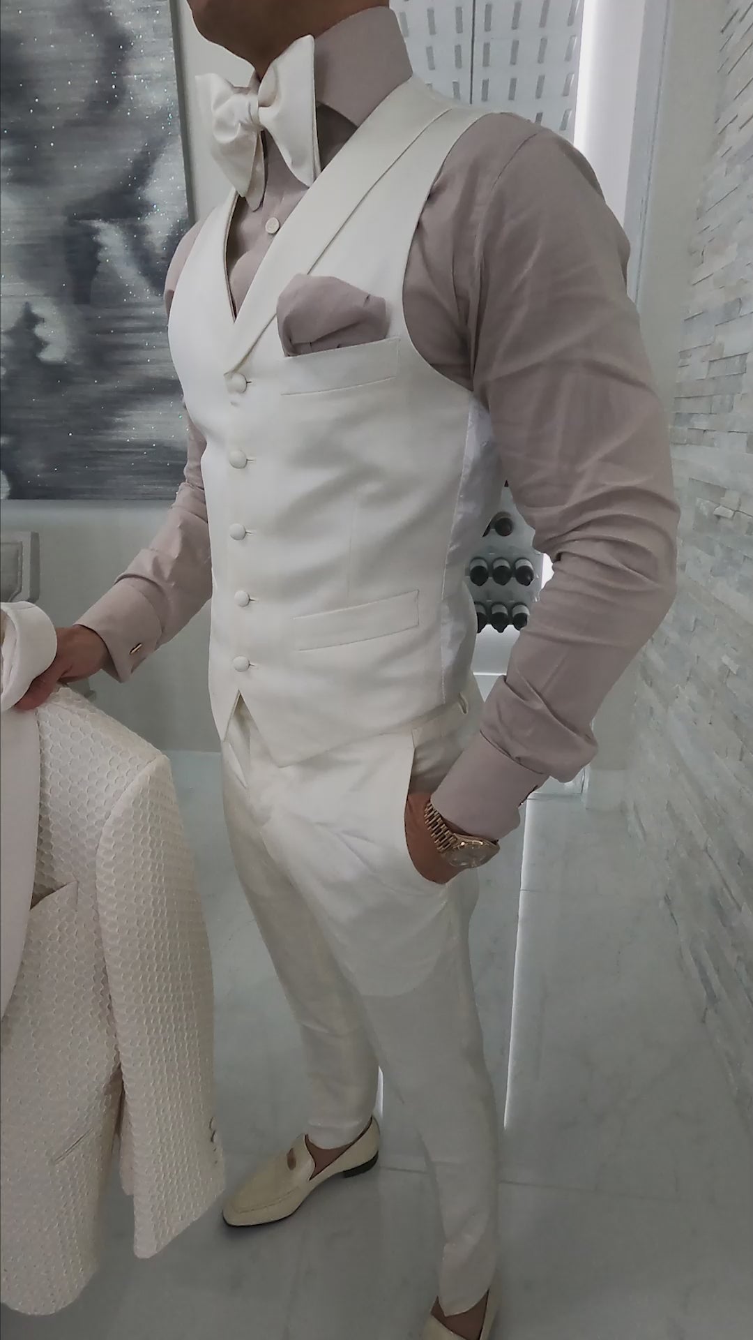 Vaniglia Honeycomb Dinner Jacket-3