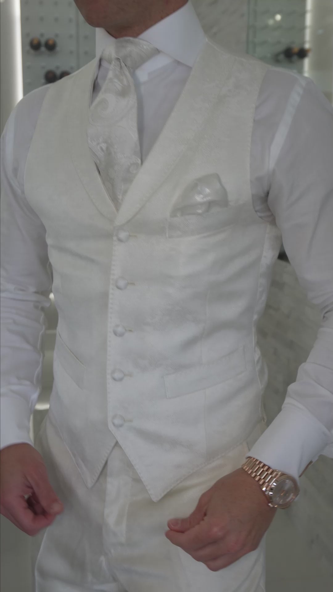 Vanilla Brillo Ciottoli Waistcoat