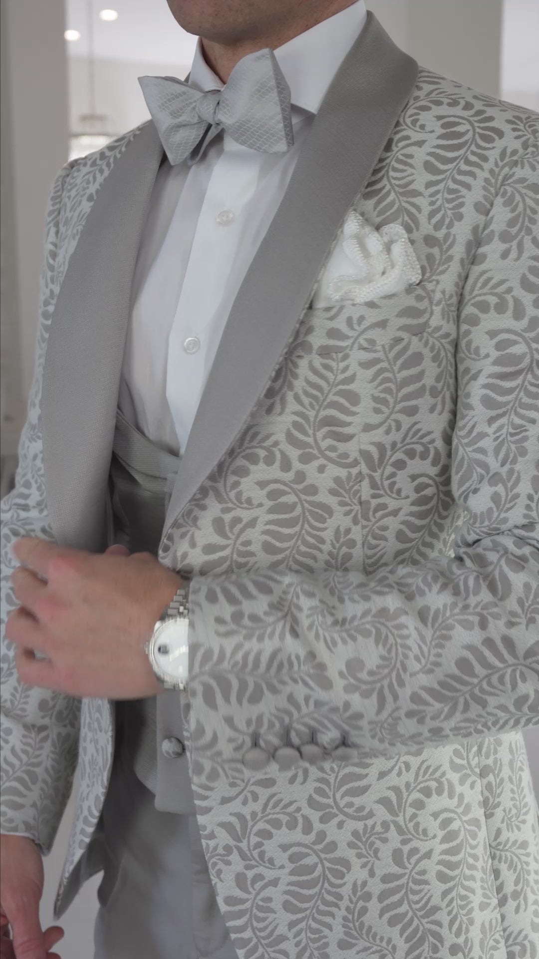 Tortora Damascata Dinner Jacket-3