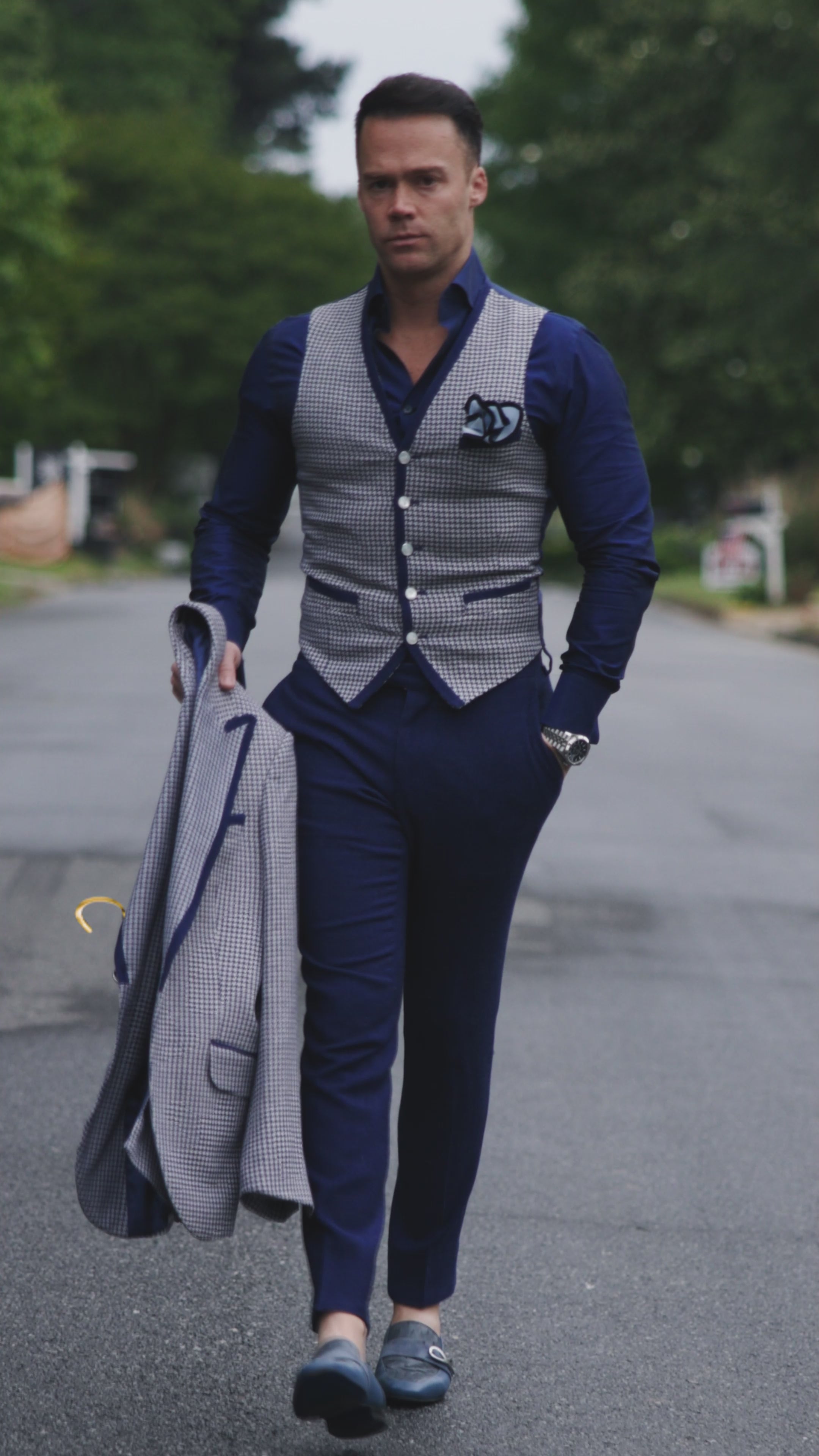 Iced Marina Boucle Ciottoli Waistcoat @ The Vault